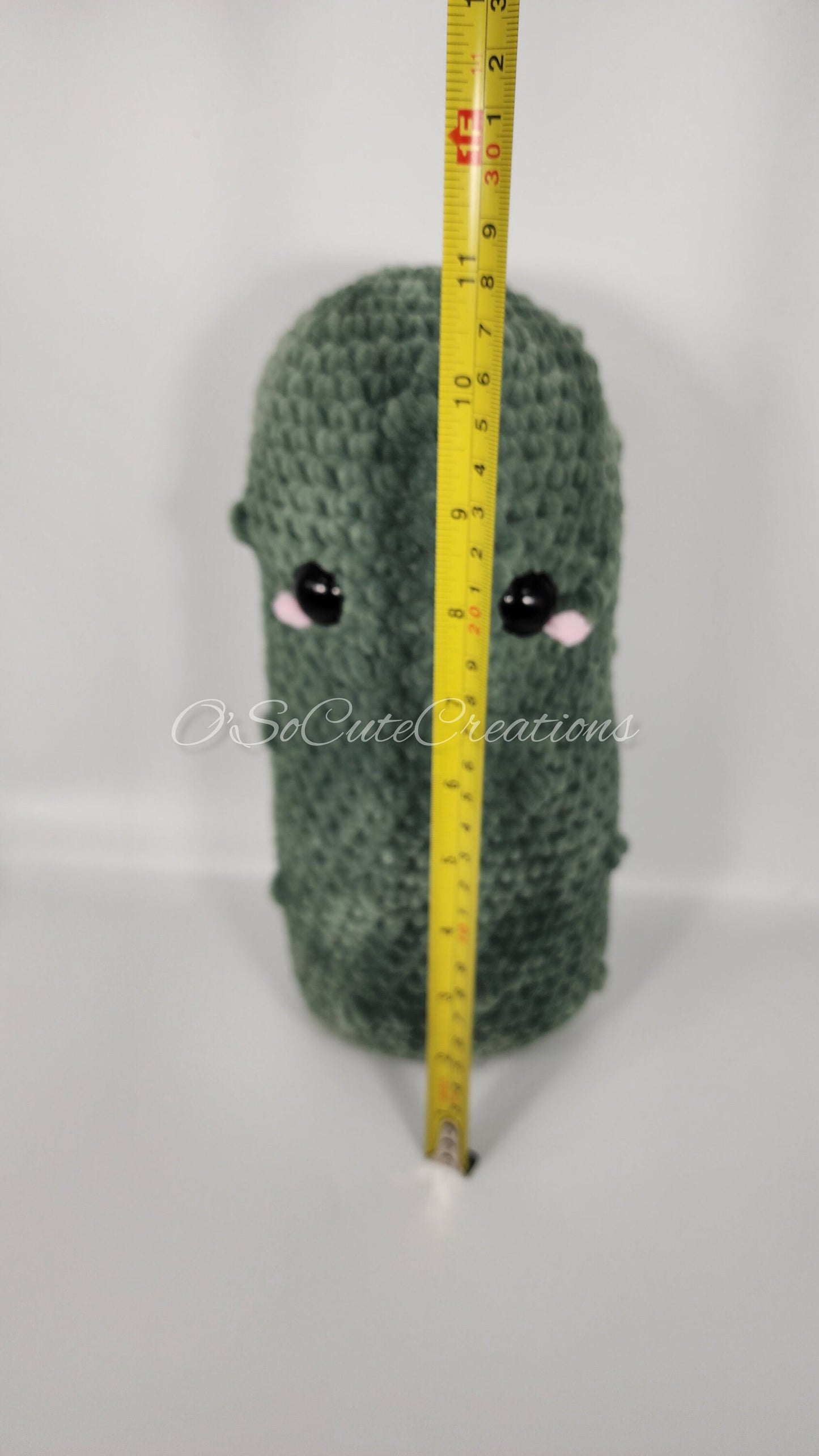 Jumbo Emotional Support Pickle Crochet Plushie