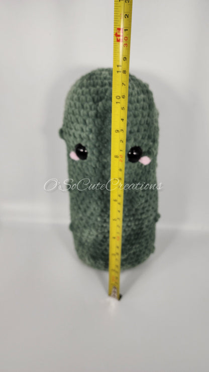 Jumbo Emotional Support Pickle Crochet Plushie