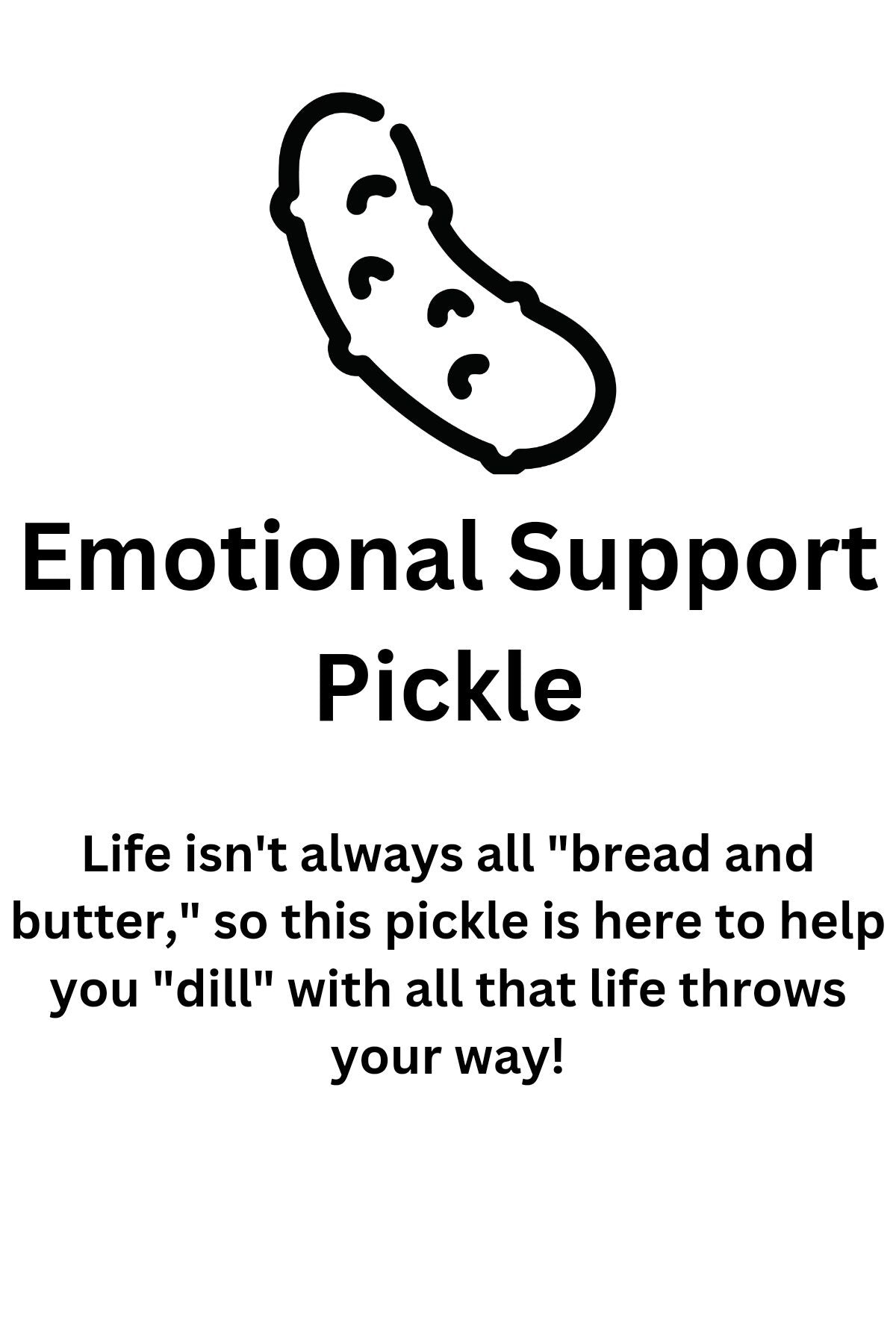 Jumbo Emotional Support Pickle Crochet Plushie