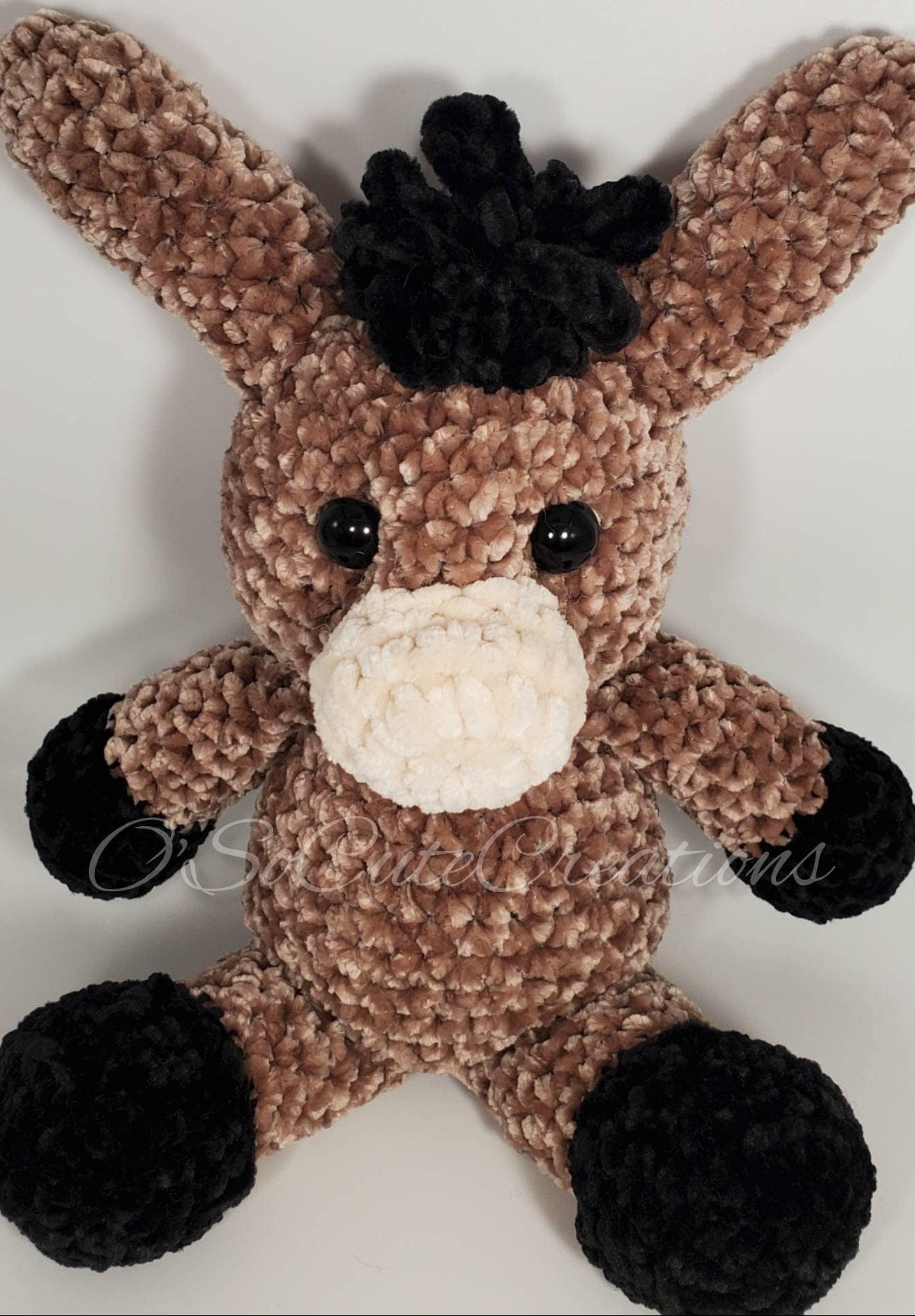 Crochet Brown Donkey Amigurumi