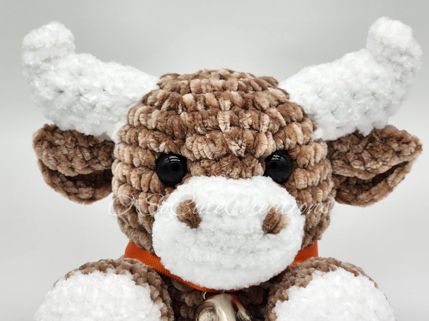 Crochet Brown Highland Cow Plushie