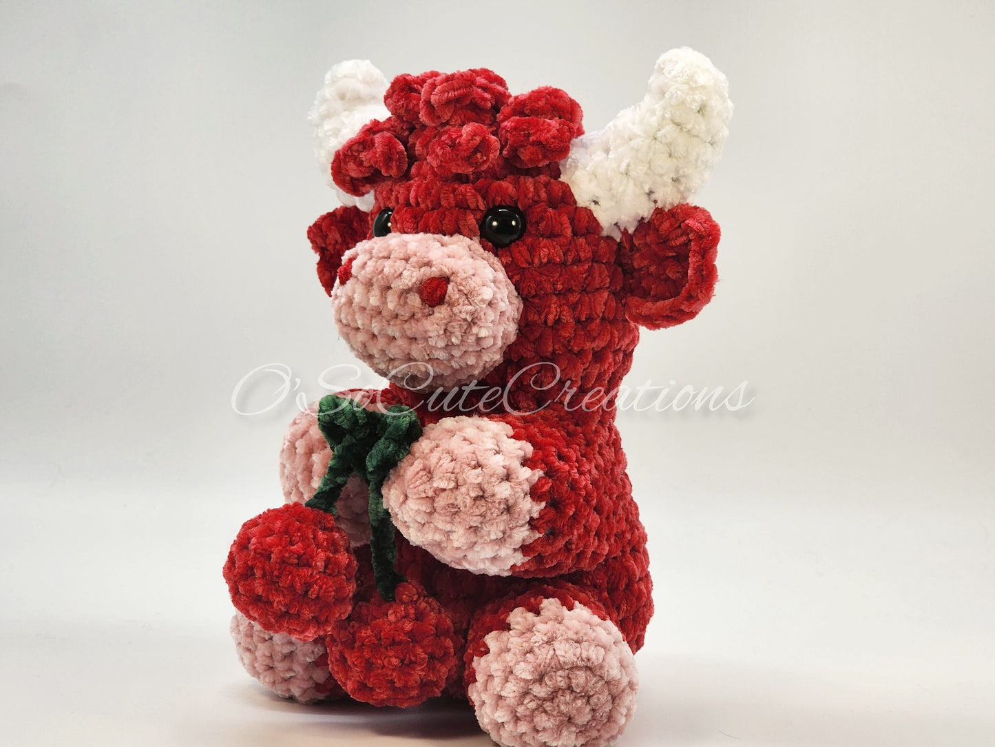 Cherry Highland Cow Plushie
