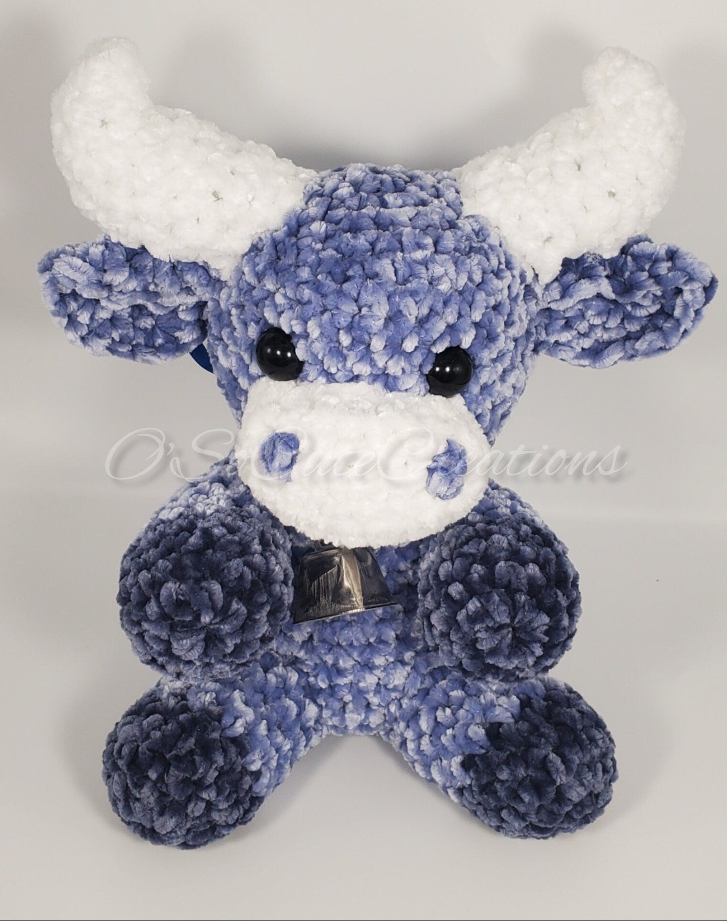 Blue Highland Cow Plushie