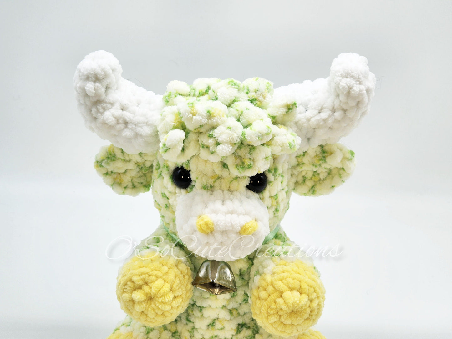 Spring Floral Highland Cow Plush