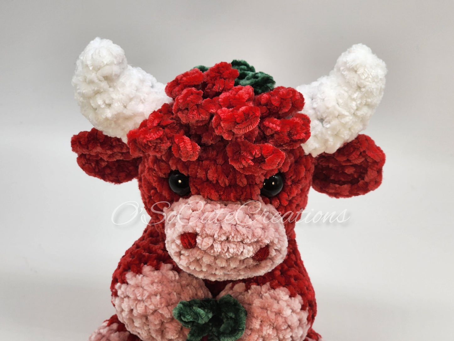 Cherry Highland Cow Plushie