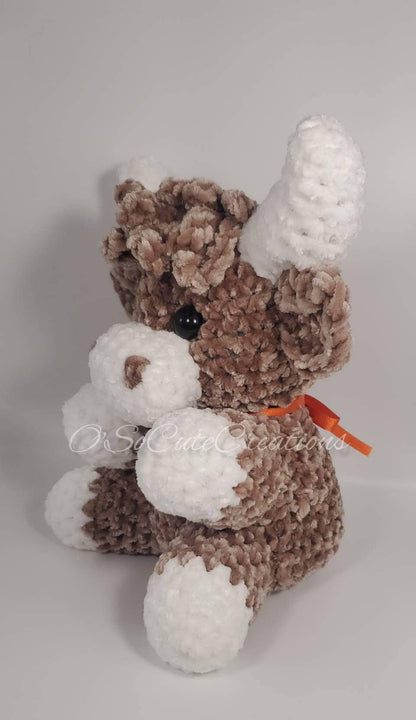 Brown Highland Cow Crochet Plushie