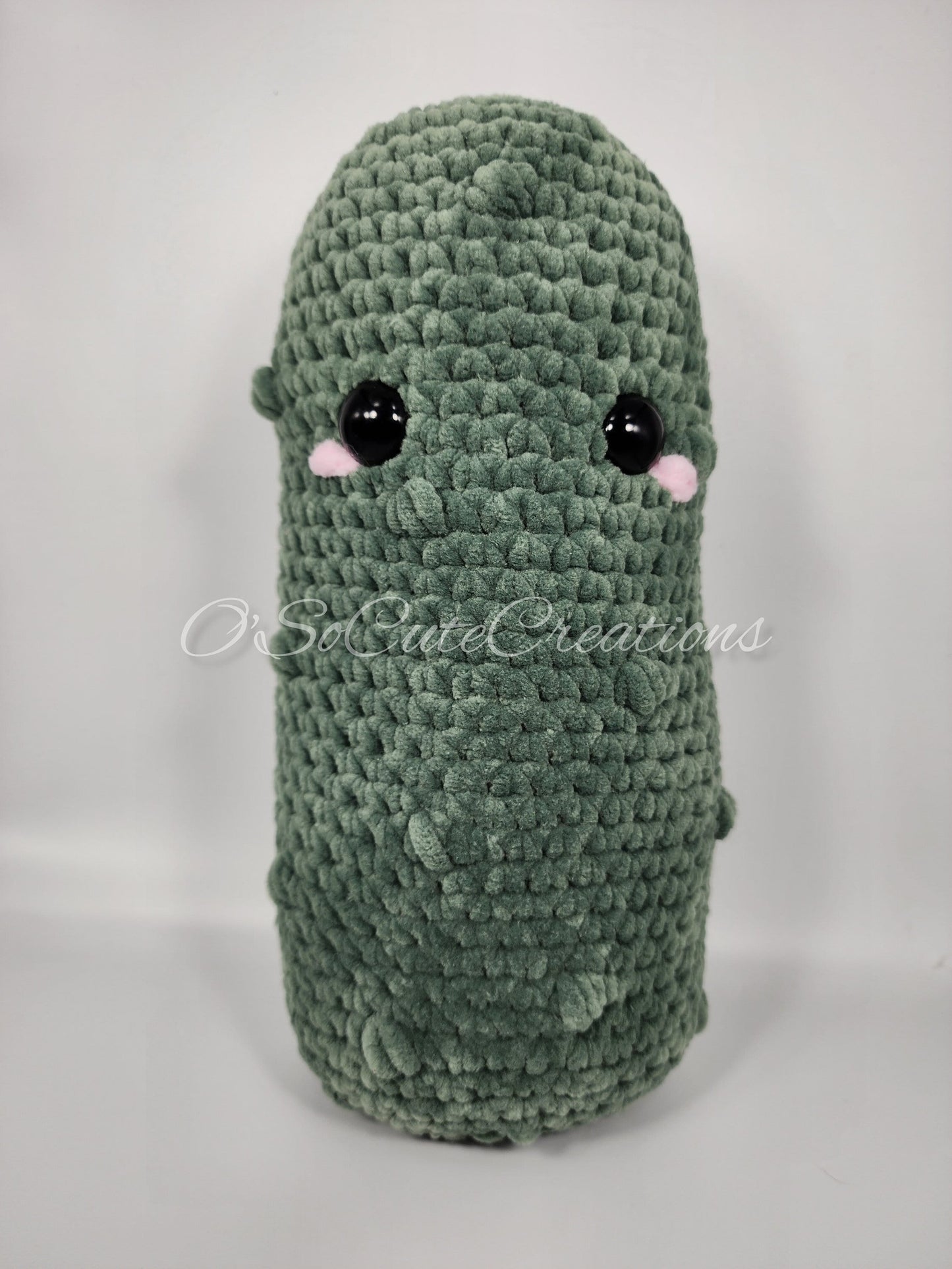 Jumbo Emotional Support Pickle Crochet Plushie