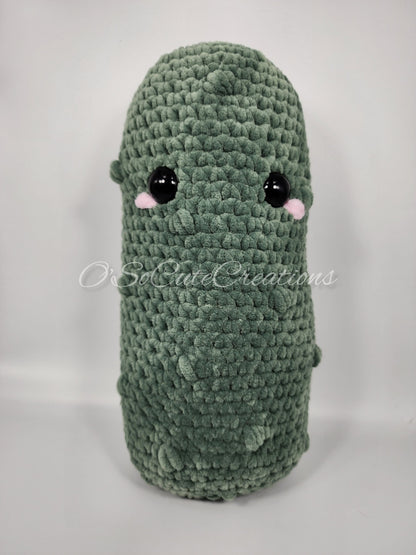 Jumbo Emotional Support Pickle Crochet Plushie