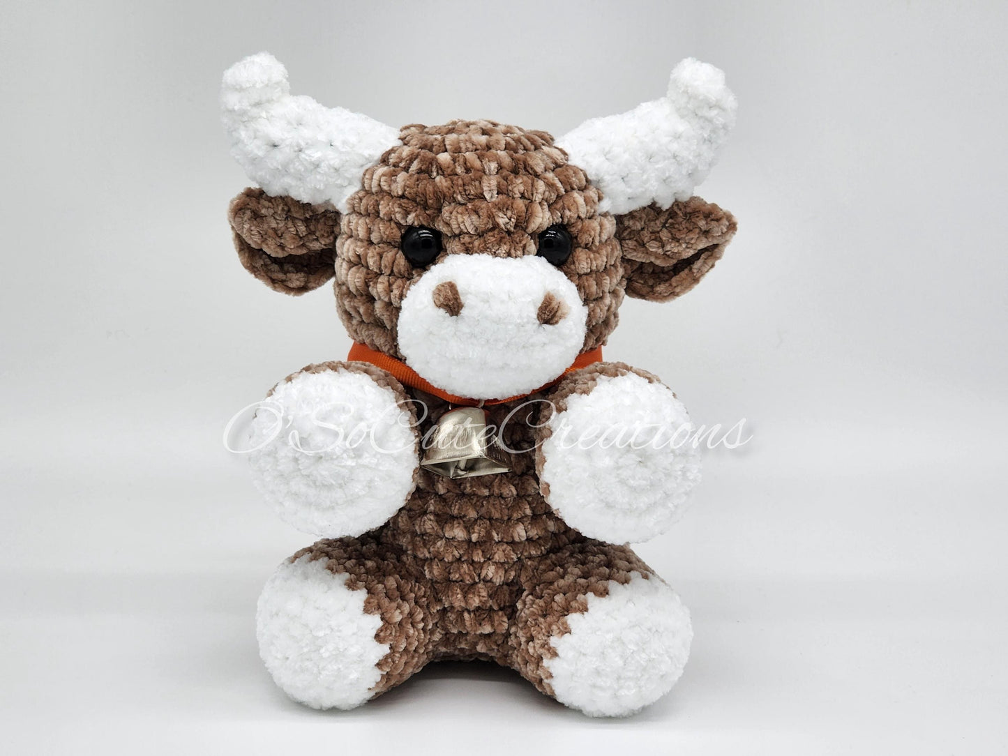 Crochet Brown Highland Cow Plushie