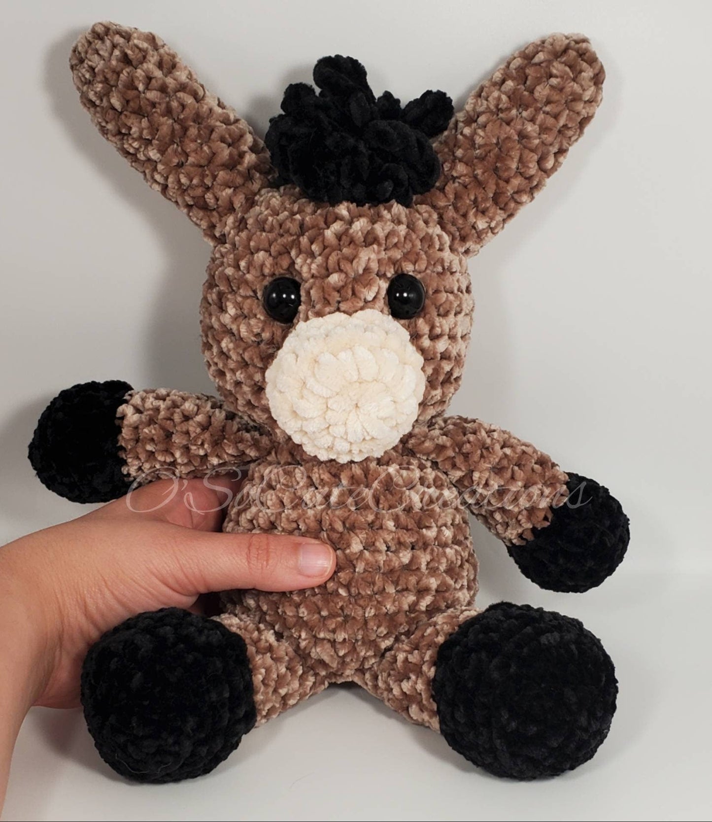 Crochet Brown Donkey Amigurumi