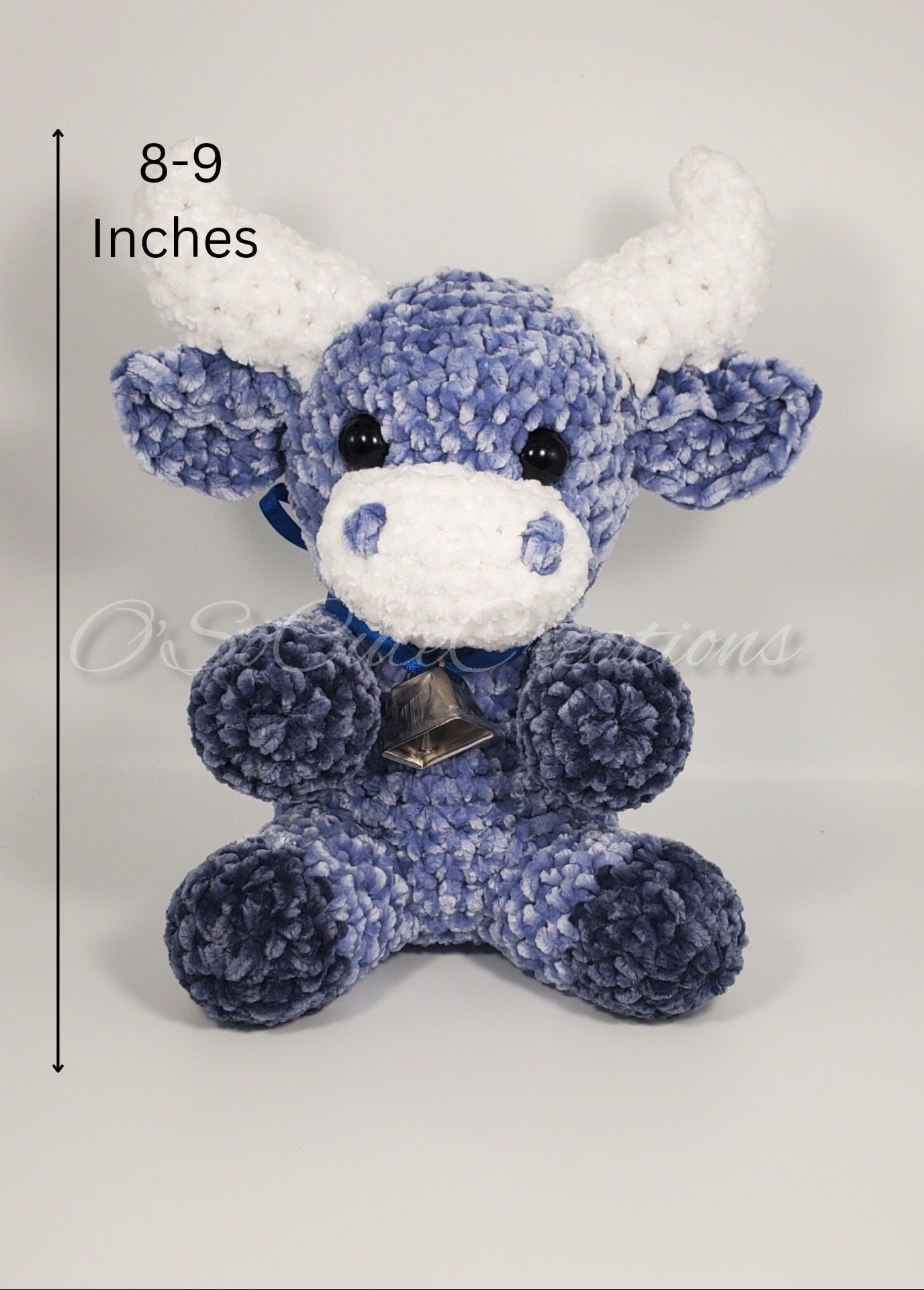 Blue Highland Cow Plushie