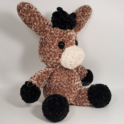 Crochet Brown Donkey Amigurumi