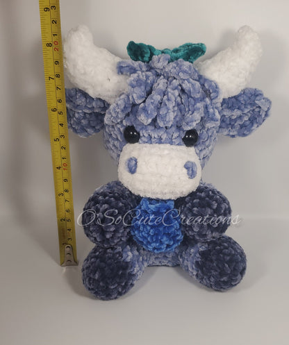Blueberry Highland Cow Plushie