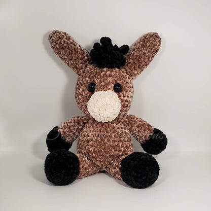 Crochet Brown Donkey Amigurumi