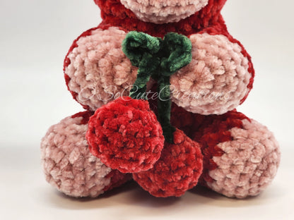 Cherry Highland Cow Plushie