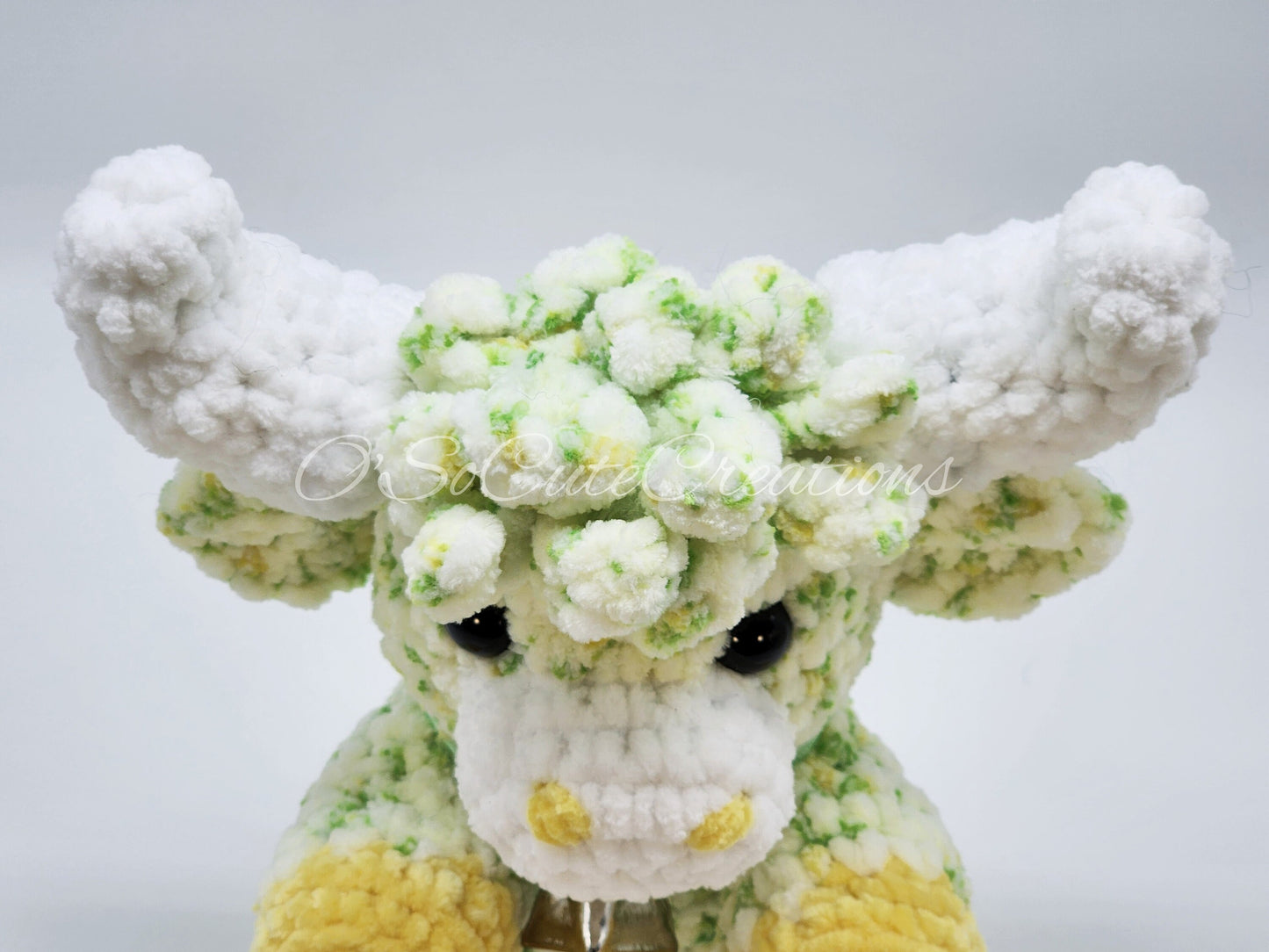 Spring Floral Highland Cow Plush