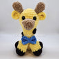 Crochet Giraffe Plushie with Blue Bow
