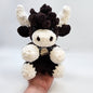 Dark Brown Crochet Highland Cow Plushie