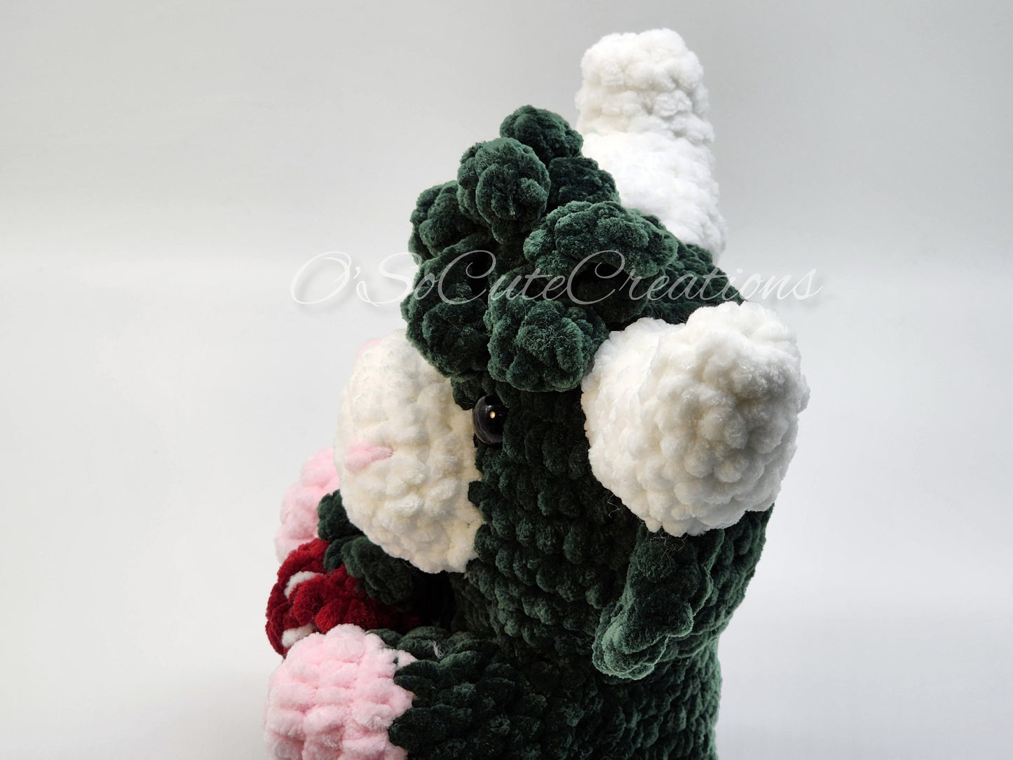 Dark Green Strawberry Highland Cow Plushie