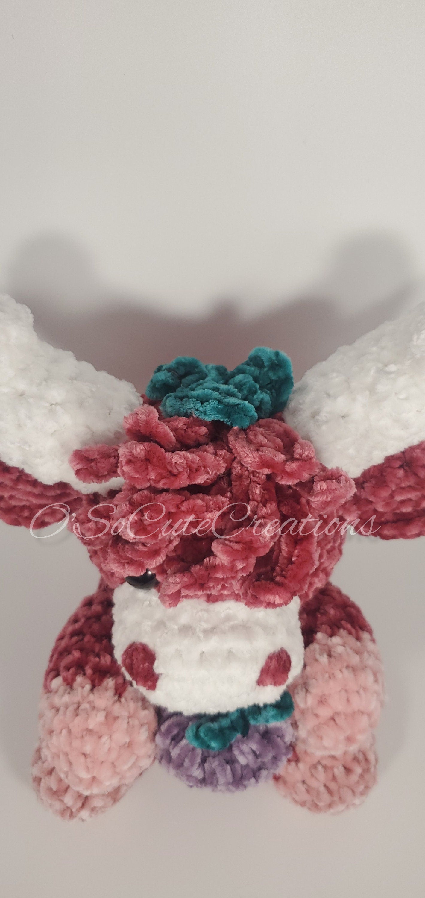 Raspberry Highland Cow Plushie