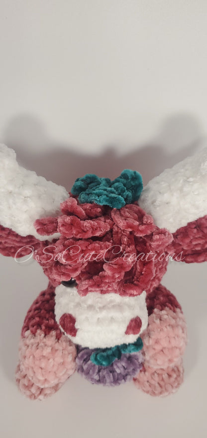 Raspberry Highland Cow Plushie