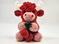 Cherry Highland Cow Plushie
