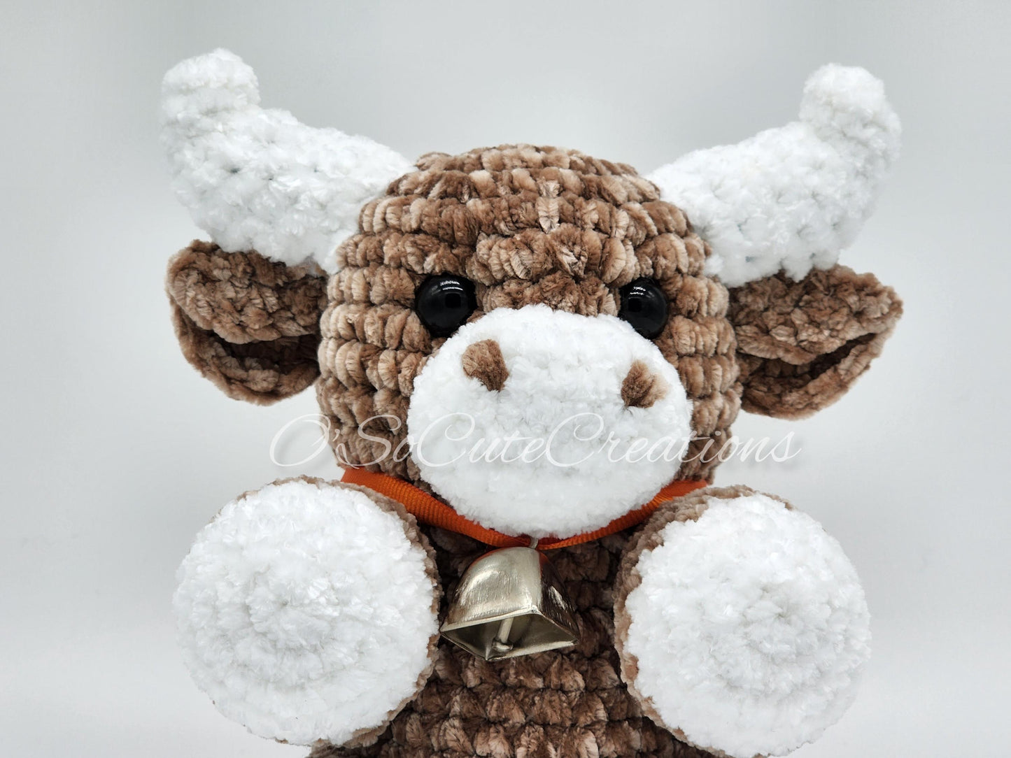 Crochet Brown Highland Cow Plushie