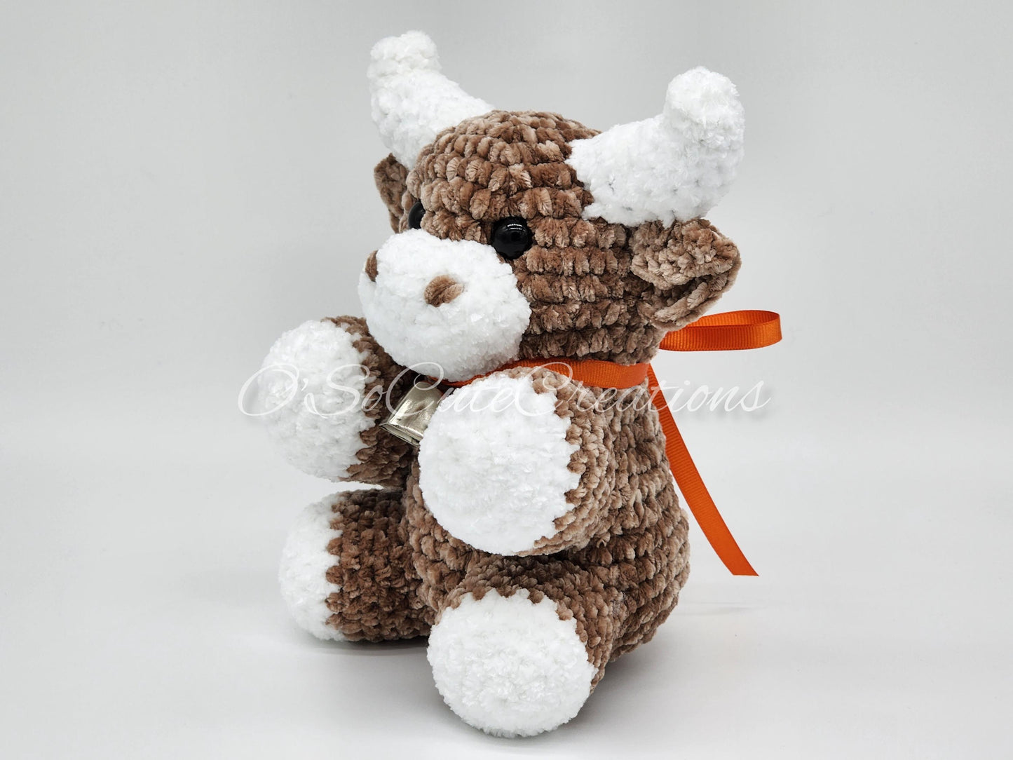 Crochet Brown Highland Cow Plushie