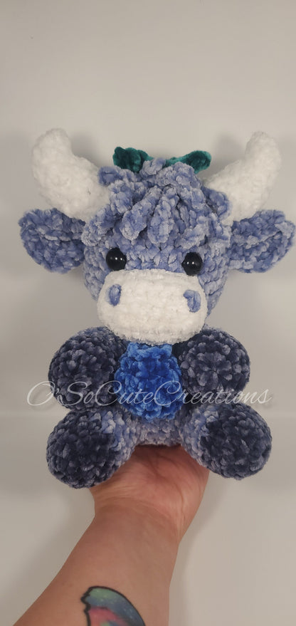 Blueberry Highland Cow Plushie