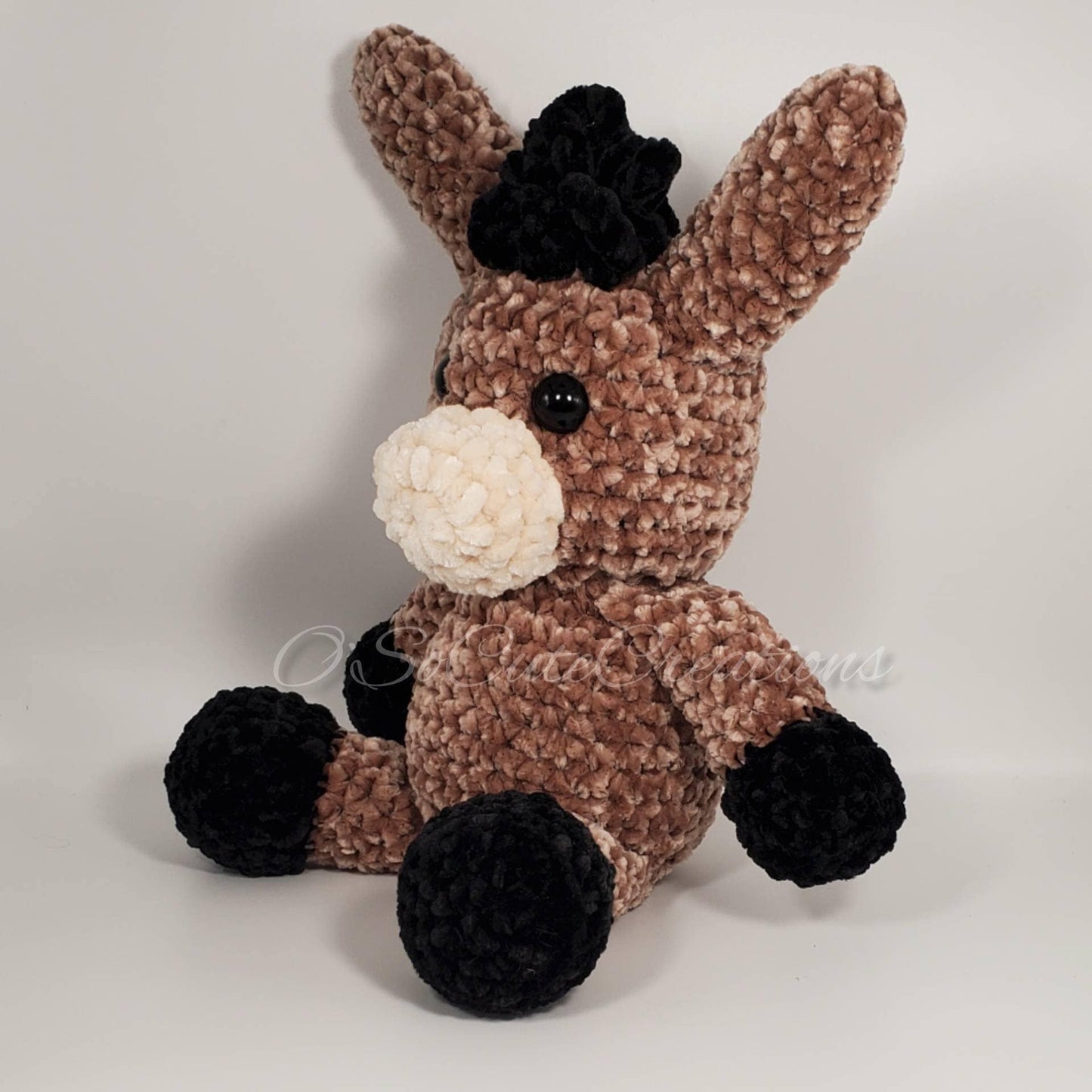 Crochet Brown Donkey Amigurumi