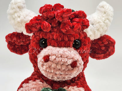 Cherry Highland Cow Plushie