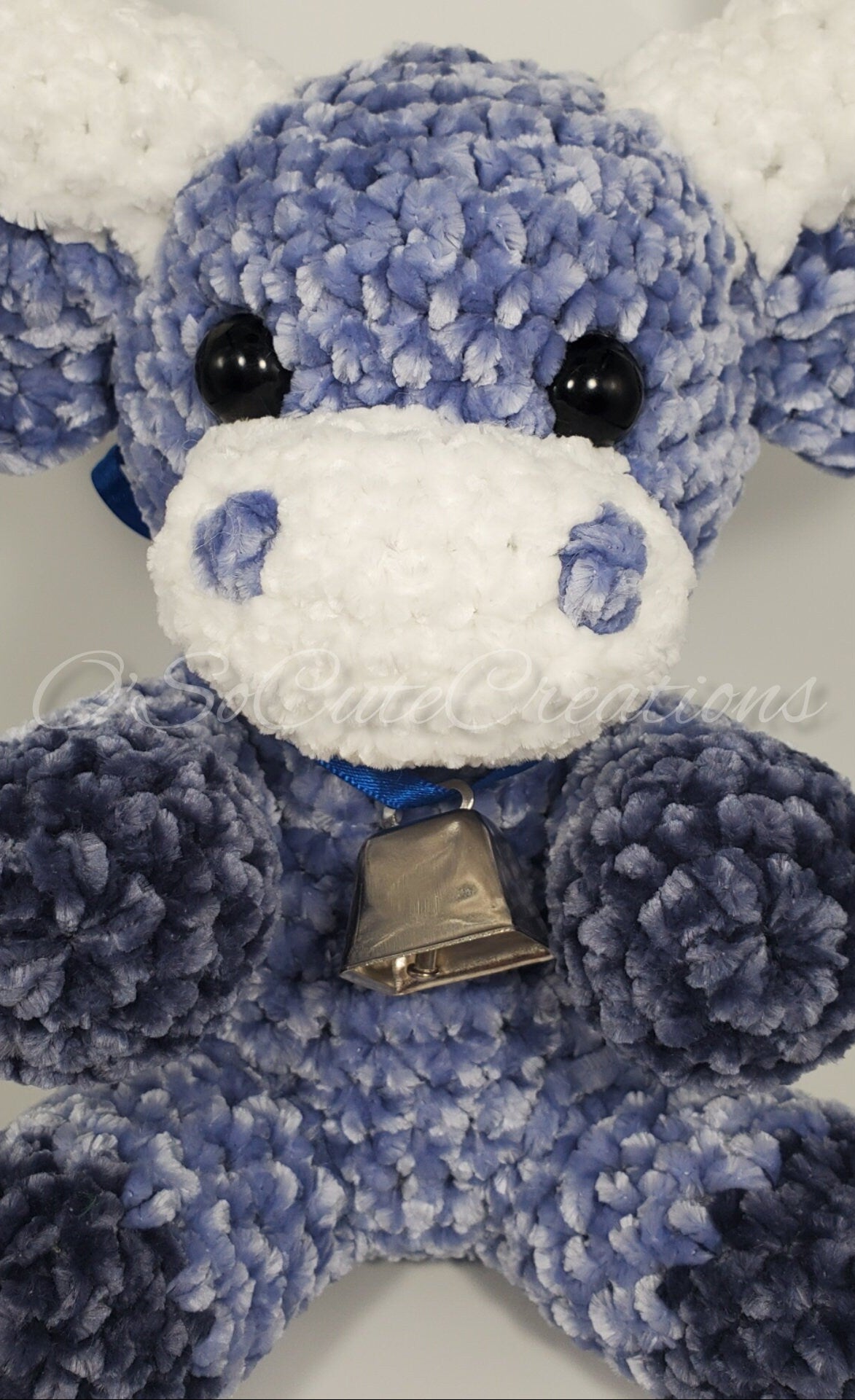 Blue Highland Cow Plushie