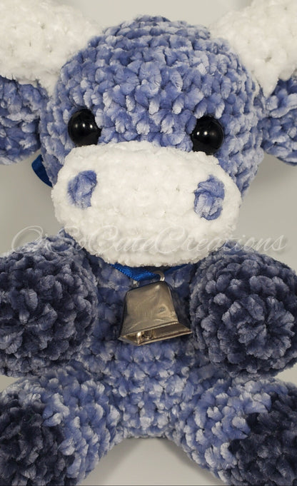 Blue Highland Cow Plushie