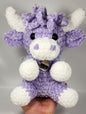 Crochet Lavender Highland Cow Plushie
