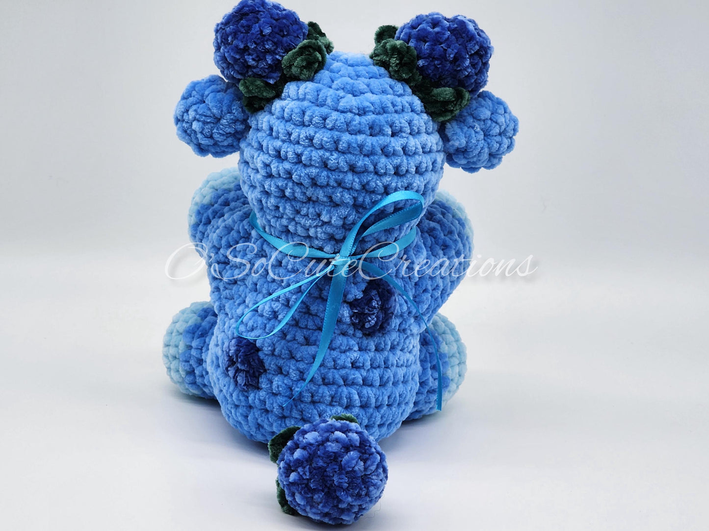 Blueberry Cow Crochet Plushie