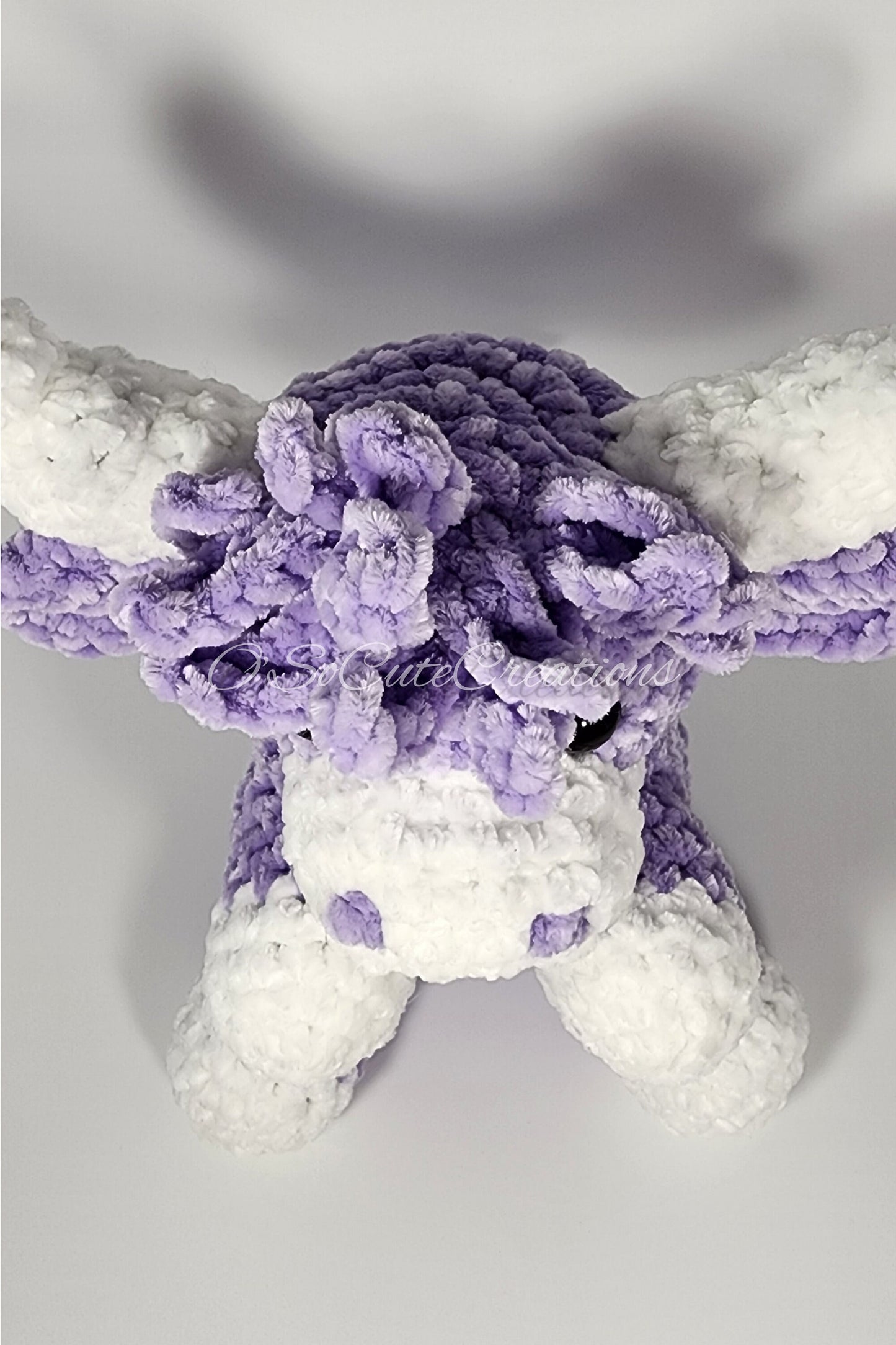 Crochet Lavender Highland Cow Plushie