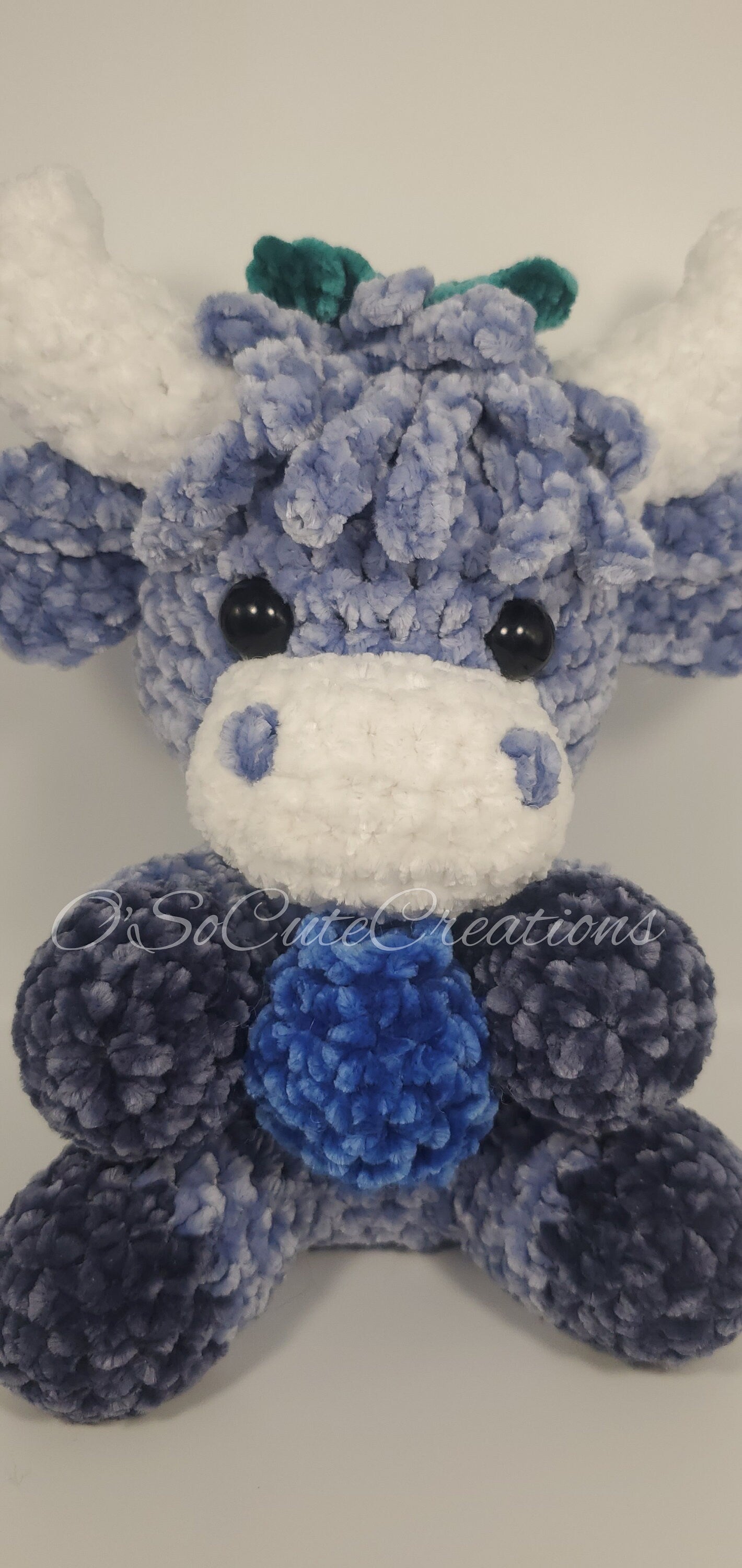 Blueberry Highland Cow Plushie