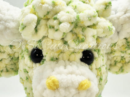Spring Floral Highland Cow Plush