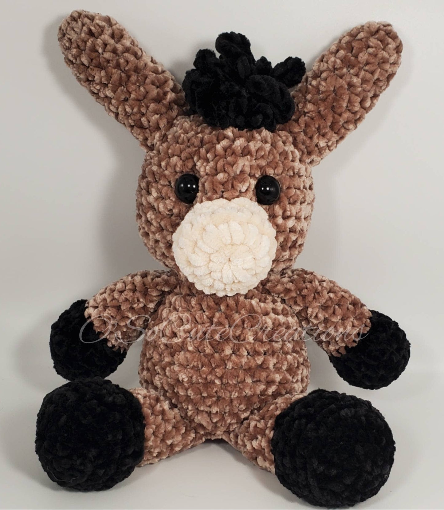 Crochet Brown Donkey Amigurumi