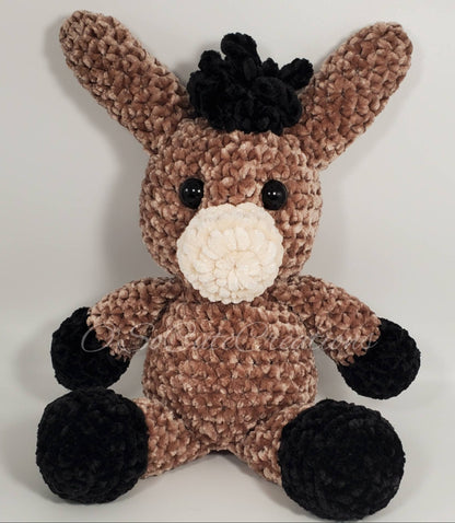 Crochet Brown Donkey Amigurumi