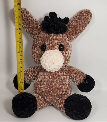 Crochet Brown Donkey Amigurumi