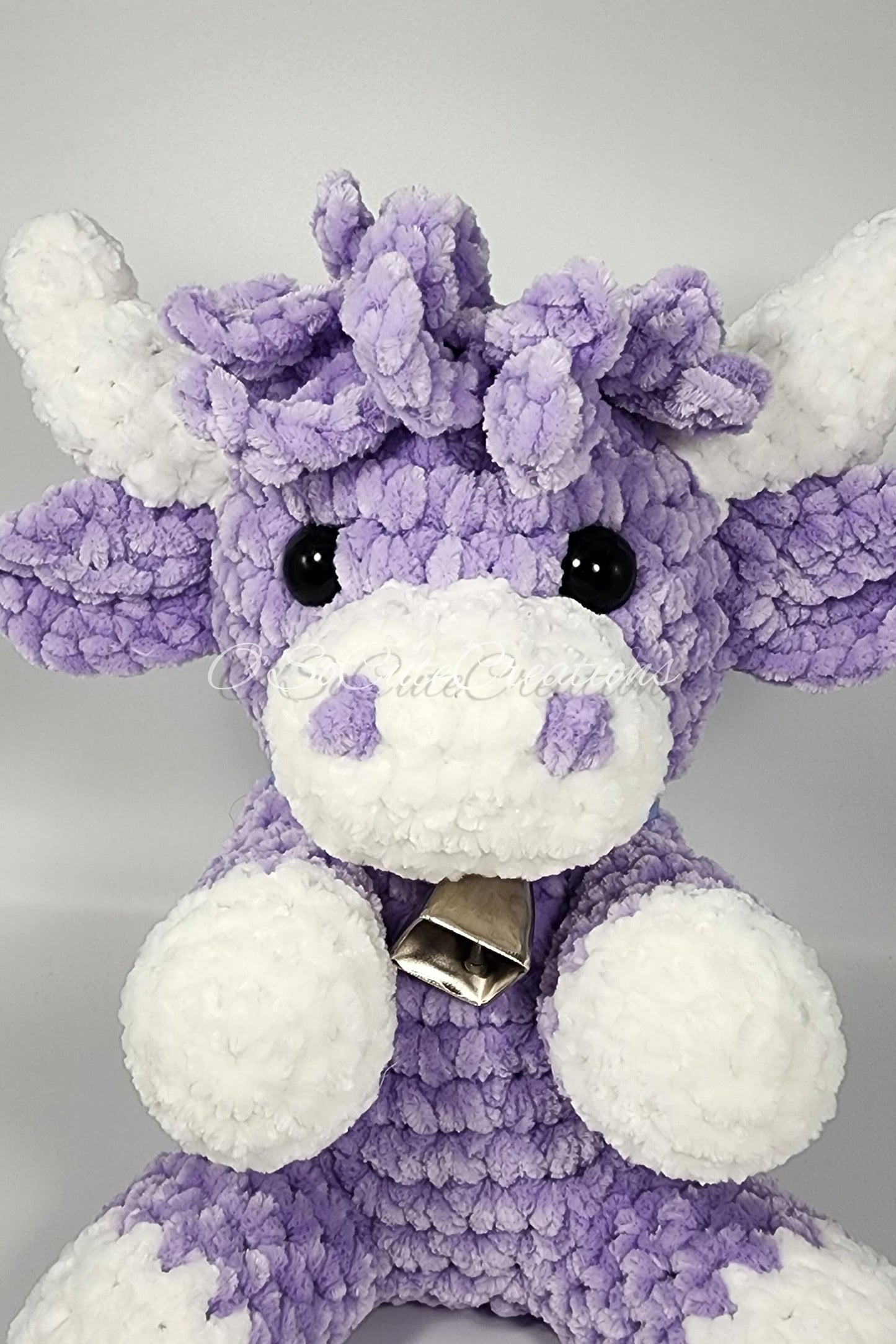 Crochet Lavender Highland Cow Plushie