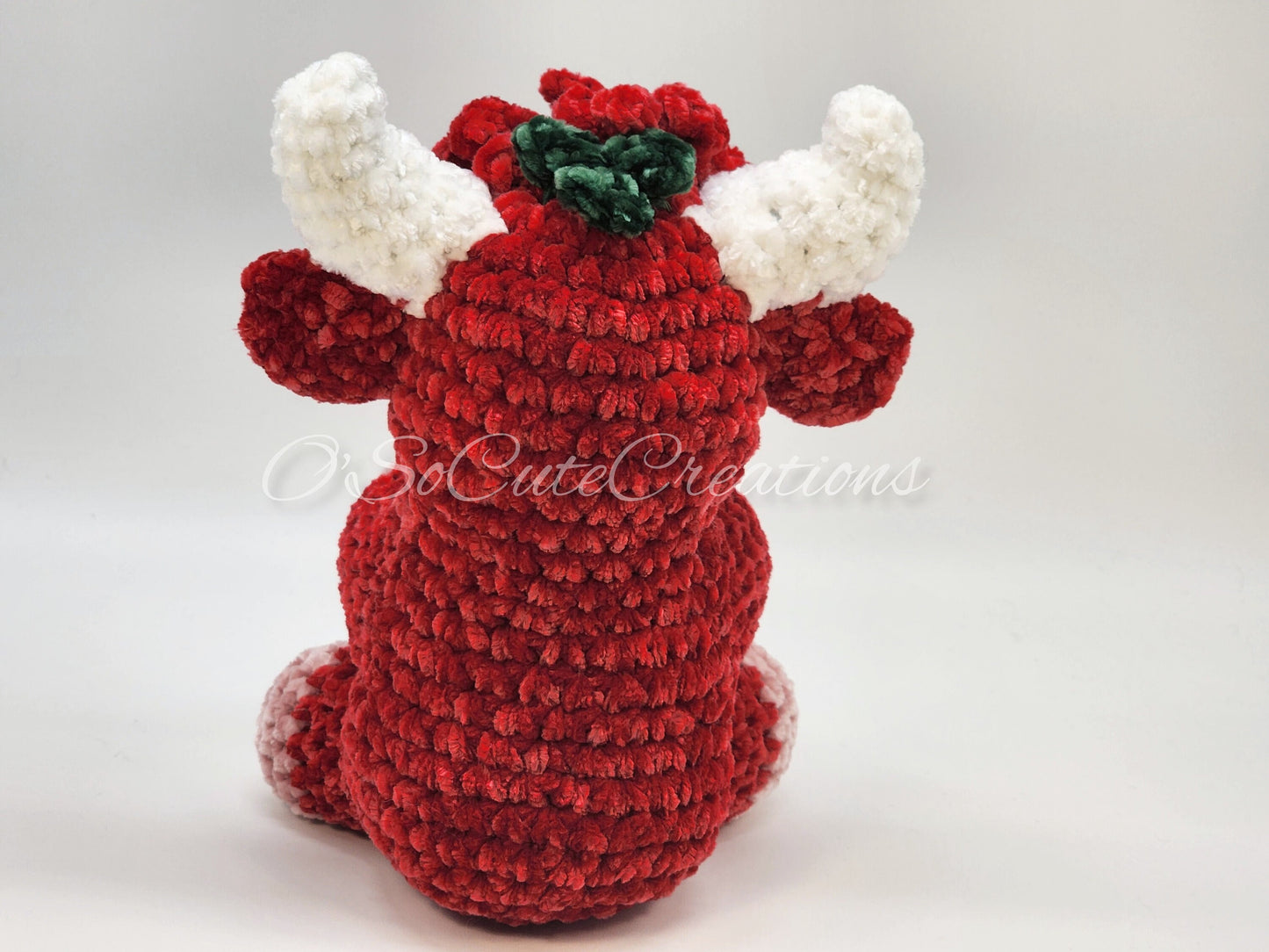 Cherry Highland Cow Plushie