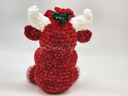 Cherry Highland Cow Plushie