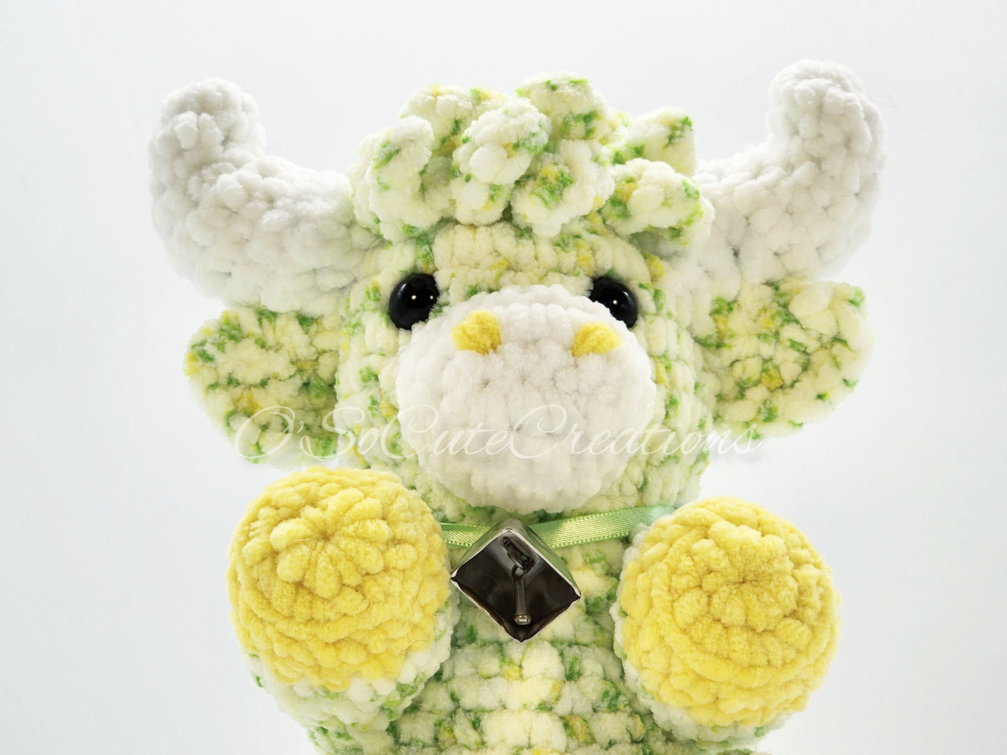 Spring Floral Highland Cow Plush