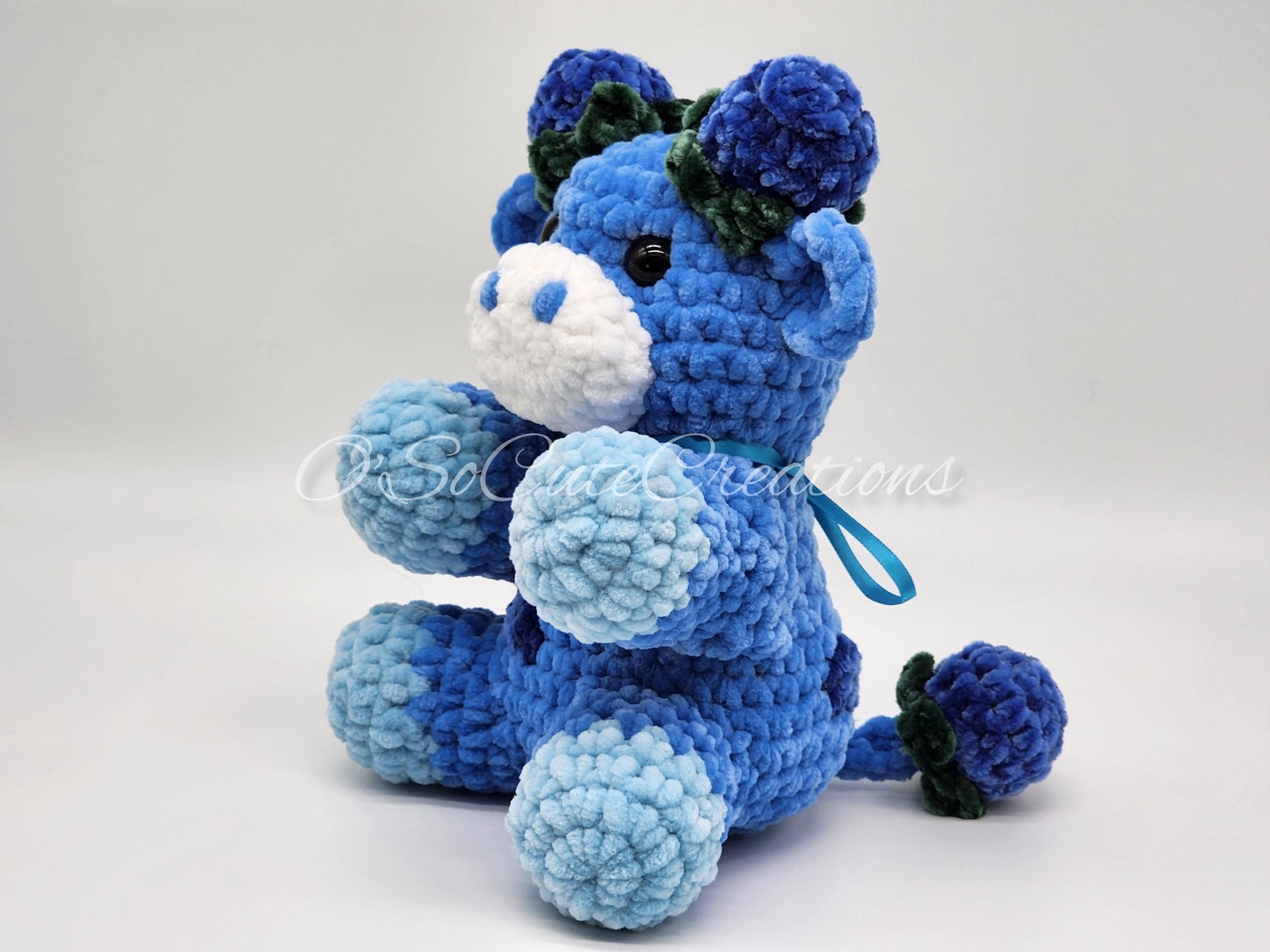 Blueberry Cow Crochet Plushie